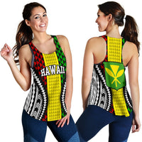 Hawaiian Special Kanaka Women's Racerback Tank Top A0 White - Polynesian Pride