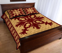 Hawaiian Quilt Pattern Pineaple Nice Quilt Bed Set - Polynesian Pride