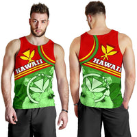 Hawaii Polynesian Men's Tank Top - Hawaii Kanaka Maoli Green - Polynesian Pride