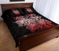 Guam Polynesian Quilt Bed Set - Red Latte Stone - Polynesian Pride