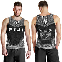 Fiji Men's Tank Top - Polynesian Chief Black Version - Polynesian Pride