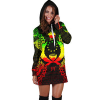 Pohnpei Polynesian Hoodie Dress Map Reggae - Polynesian Pride