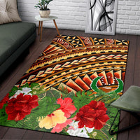 Pohnpei Micronesian Area Rug - Vintage Pattern - Polynesian Pride