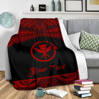 Hawaii Polynesian Custom Personalised Blanket - Hawaii Pride Red Version - Polynesian Pride