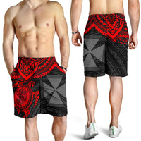 Wallis and Futuna Polynesian Short (Men) - Red Turtle - Polynesian Pride
