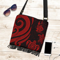 New Caledonia Boho Handbag - Red Tentacle Turtle - Polynesian Pride