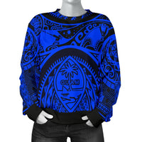 Polynesian Women's sweaters - Guam Flag, Seal with Maui Moana Tattoo - Polynesian Pride