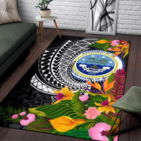 Federated States of Micronesia Area Rug - Seal Spiral Polynesian Patterns - Polynesian Pride