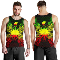 Nauru Polynesian Men Tank Top Map Reggae - Polynesian Pride