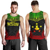 Austral Islands Men's Tank Top - Polynesian Chief Reggae Version - Polynesian Pride