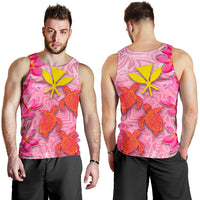 Hawaii Men's Tank Top - Polynesian Pink Plumeria Turtle - Polynesian Pride