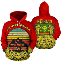 Mauna Kea Hoodie We are Mauna Kea Unisex Red - Polynesian Pride