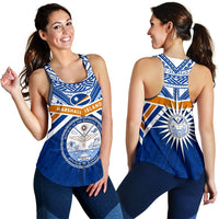 Marshall Islands Rugby Women Racerback Tank Forever - Polynesian Pride