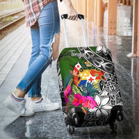 Tonga Luggage Covers - Turtle Plumeria Banana Leaf - Polynesian Pride
