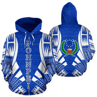 Wallonia All Over Zip up Hoodie Inside Me - Polynesian Pride