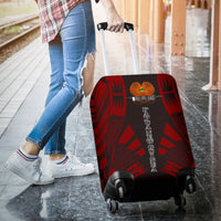 Papua New Guinea Luggage Cover - Polynesian Tattoo Red - Polynesian Pride