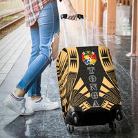 Tonga Luggage Cover - Polynesian Tattoo Gold - Polynesian Pride