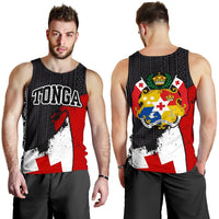 Tonga Special Men's Tank Top A0 Black - Polynesian Pride