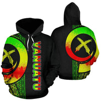 Vanuatu Polynesian Hoodie White Line - Polynesian Pride