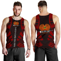 Papua New Guinea Men Tank Top - Polynesian Tattoo Red - Polynesian Pride