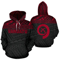Vanuatu Polynesian Hoodie Red Unisex Red - Polynesian Pride
