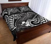 Chuuk Quilt Bed Set - White Shark Polynesian Tattoo - Polynesian Pride
