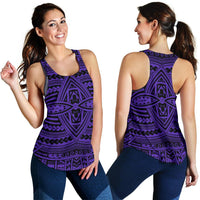 Polynesian Seamless Violet Women's Racerback Tank Top - Polynesian Pride