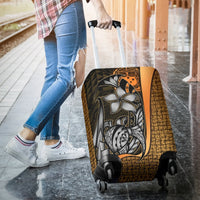 Samoa Polynesian Luggage Covers Gold - Turtle With Hook - Polynesian Pride