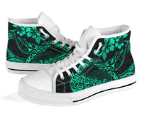 Polynesian Hawaii High Top - Polynesian Turquoise Humpback Whale - Polynesian Pride