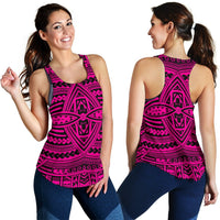 Polynesian Seamless Pink Women's Racerback Tank Top - Polynesian Pride