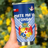 Mate Ma'a Tonga Rugby Tumbler Polynesian Creative Style - Blue - Polynesian Pride