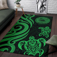 American Samoa Area Rug - Green Tentacle Turtle - Polynesian Pride