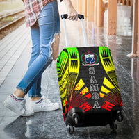 Samoa Luggage Cover - Polynesian Tattoo Reggae - Polynesian Pride