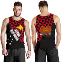 Papua New Guinea Polynesian Men's Tank Top Coat Of Arms Th5 - Polynesian Pride