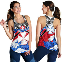 Wallis and Futuna Rugby Women Racerback Tank Spirit - Polynesian Pride