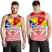 Tonga Rugby Men's Tank Top Special Coat Of Arms - Polynesian Pride