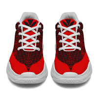 Hawaii Kanaka Maoli Polynesian Chunky Sneaker Line Style Red - Polynesian Pride