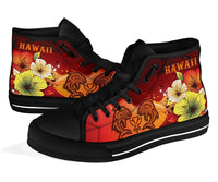 Hawaii High Top Shoes - Tribal Tuna Fish - Polynesian Pride