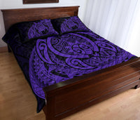 Hawaii Polynesian Turtle Quilt Bed Set - Purple - Polynesian Pride