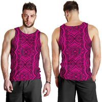 Polynesian Symmetry Pink Hawaii Men's Tank Top - Polynesian Pride