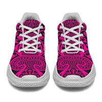Polynesian Kakau Turtle Pink Chunky Sneakers - Polynesian Pride