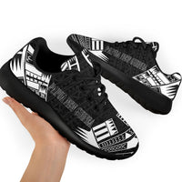 Papua New Guinea Sport Sneakers - Polynesian Tattoo Black - Polynesian Pride