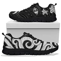 Guam Polynesian Sneakers - White Tentacle Turtle - Polynesian Pride