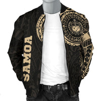 Samoa in My Heart Polynesian Tattoo Style Men's Bomber Jacket - Polynesian Pride