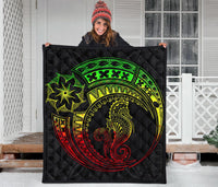 Polynesian Quilt - Polynesian Reggae Seahorse Tattoo - Polynesian Pride