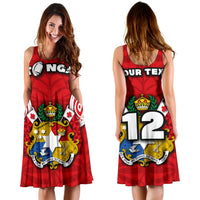 Tonga Rugby Women's Dress Royal Style - Polynesian Pride