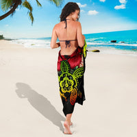 Hawaii Turtle Tropical Polynesian Sarong - Iris Style - AH - Polynesian Pride
