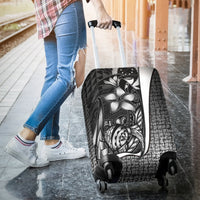 Pohnpei Micronesian Luggage Covers White - Turtle With Hook - Polynesian Pride