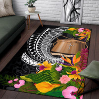 Tokelau Area Rug - Seal Spiral Polynesian Patterns - Polynesian Pride