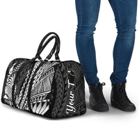 New Caledonia Travel Bag - Coat of Arms Custom Personalised Wings Style - Polynesian Pride